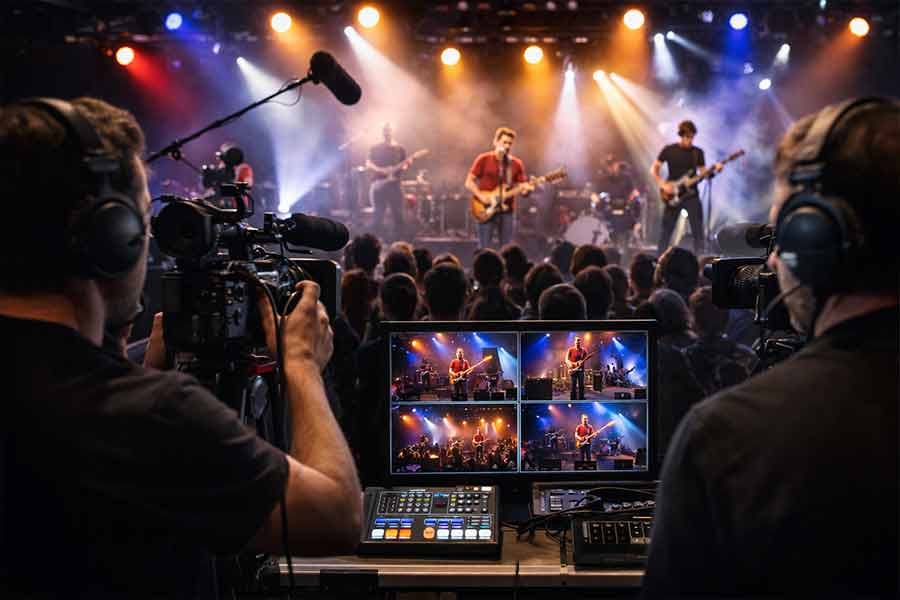 Captation de spectacle : scène, lumière et multi-caméras